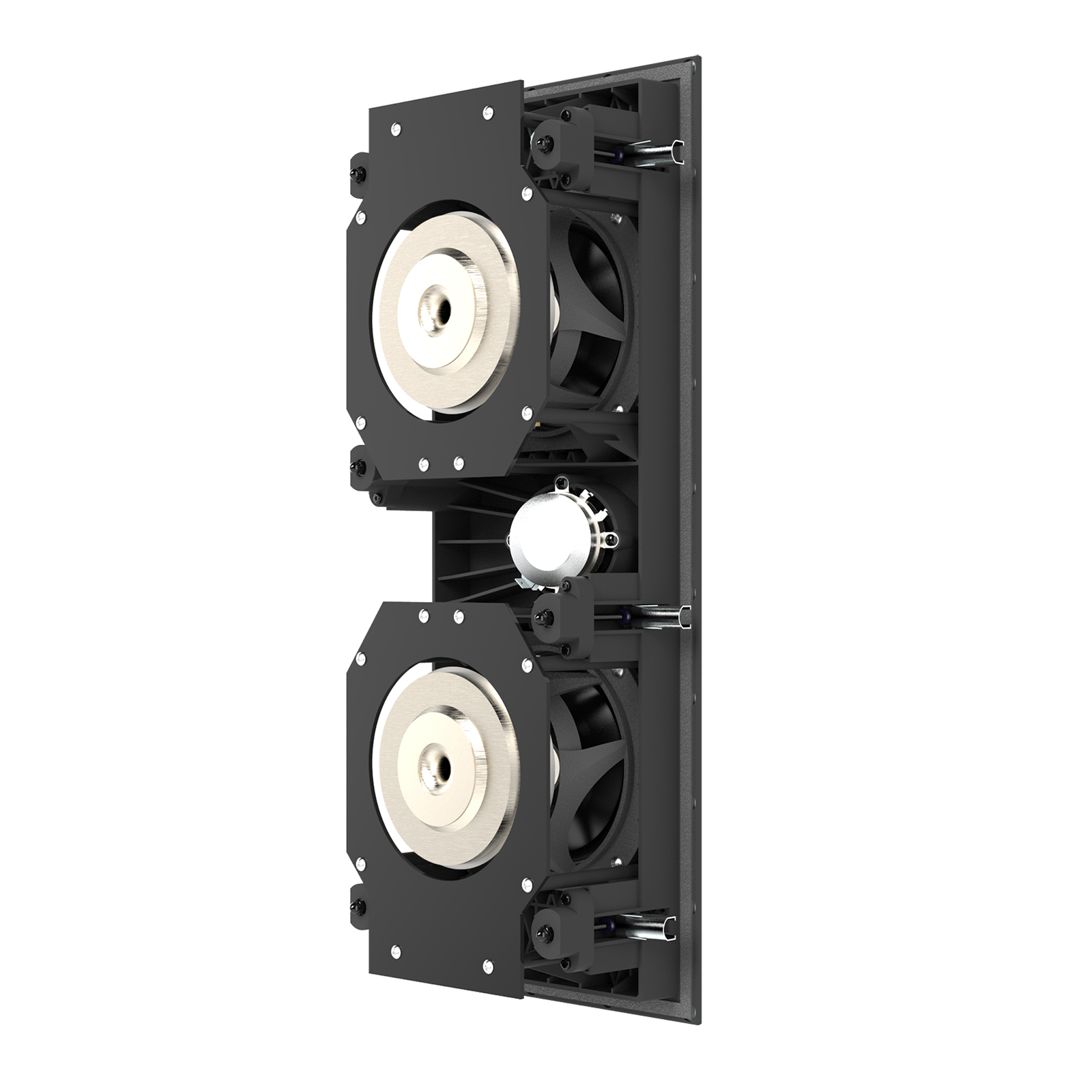 SCL-7 - Black - 2-Way Dual 5.25-inch (130mm) In-Wall Loudspeaker - Back