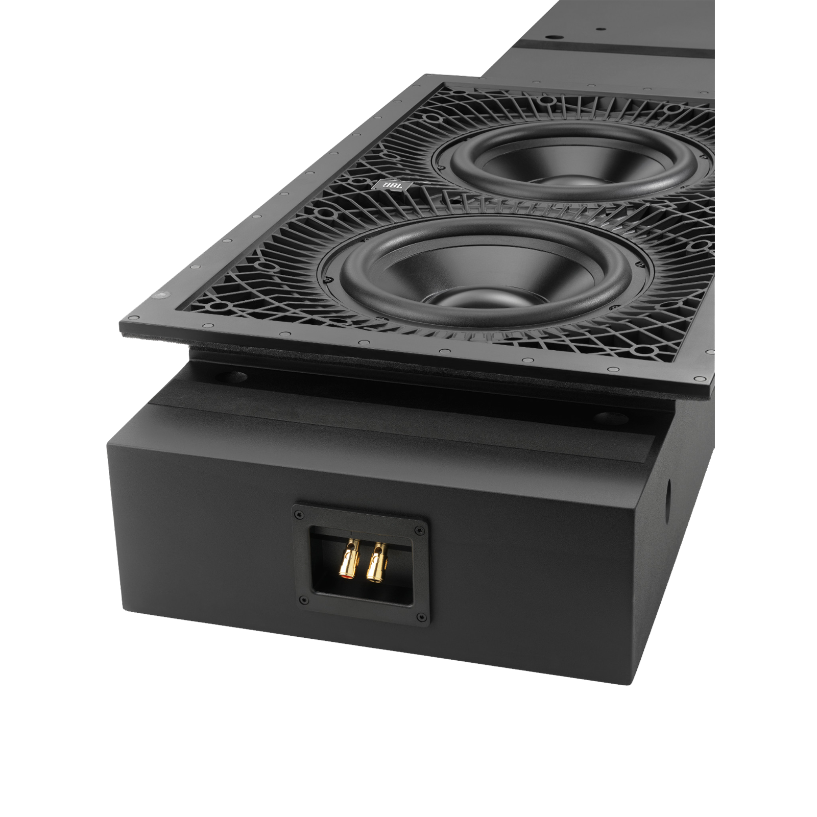 SSW-3 - Black - Dual 10" (250mm) Passive In-Wall Subwoofer - Detailshot 1