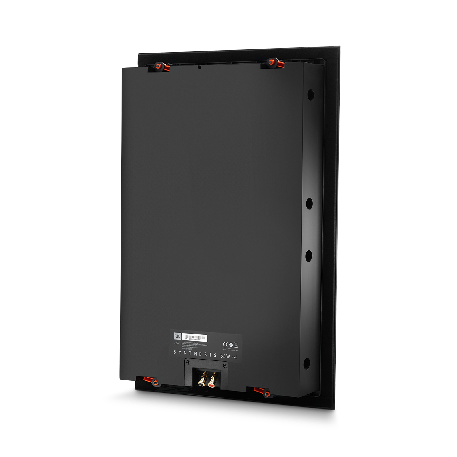 SSW-4 - Black Matte - Dual 8&rdquo; (200mm) In-wall Passive Subwoofer - Back