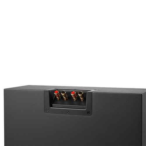 Dual gold-plated spring-loaded binding post input terminals