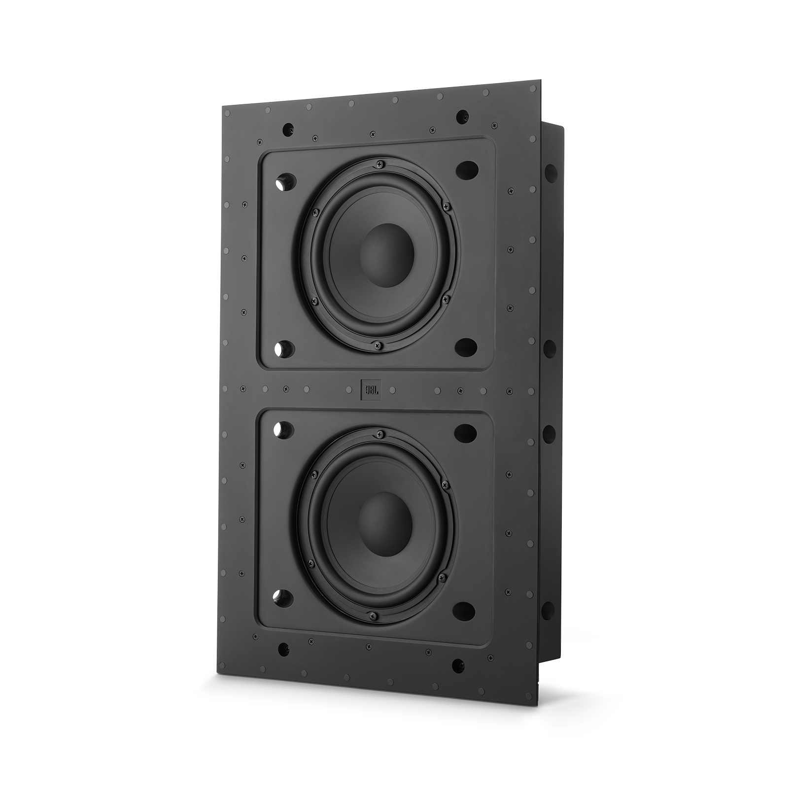 SSW-4 - Black Matte - Dual 8” (200mm) In-wall Passive Subwoofer - Hero