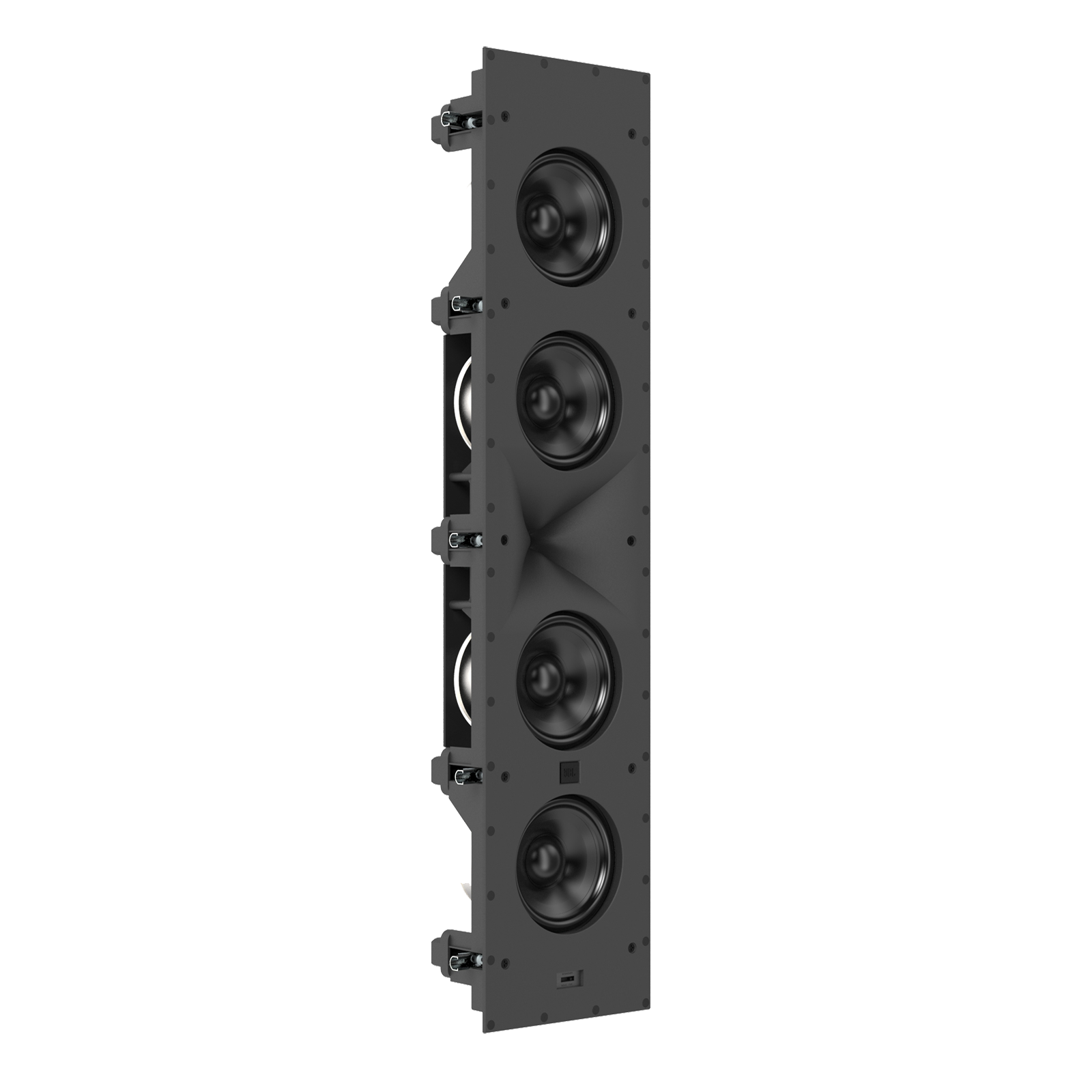 SCL-6 - Black - 2.5-Way Quadruple 5.25-inch (130mm) In-Wall Loudspeaker - Front