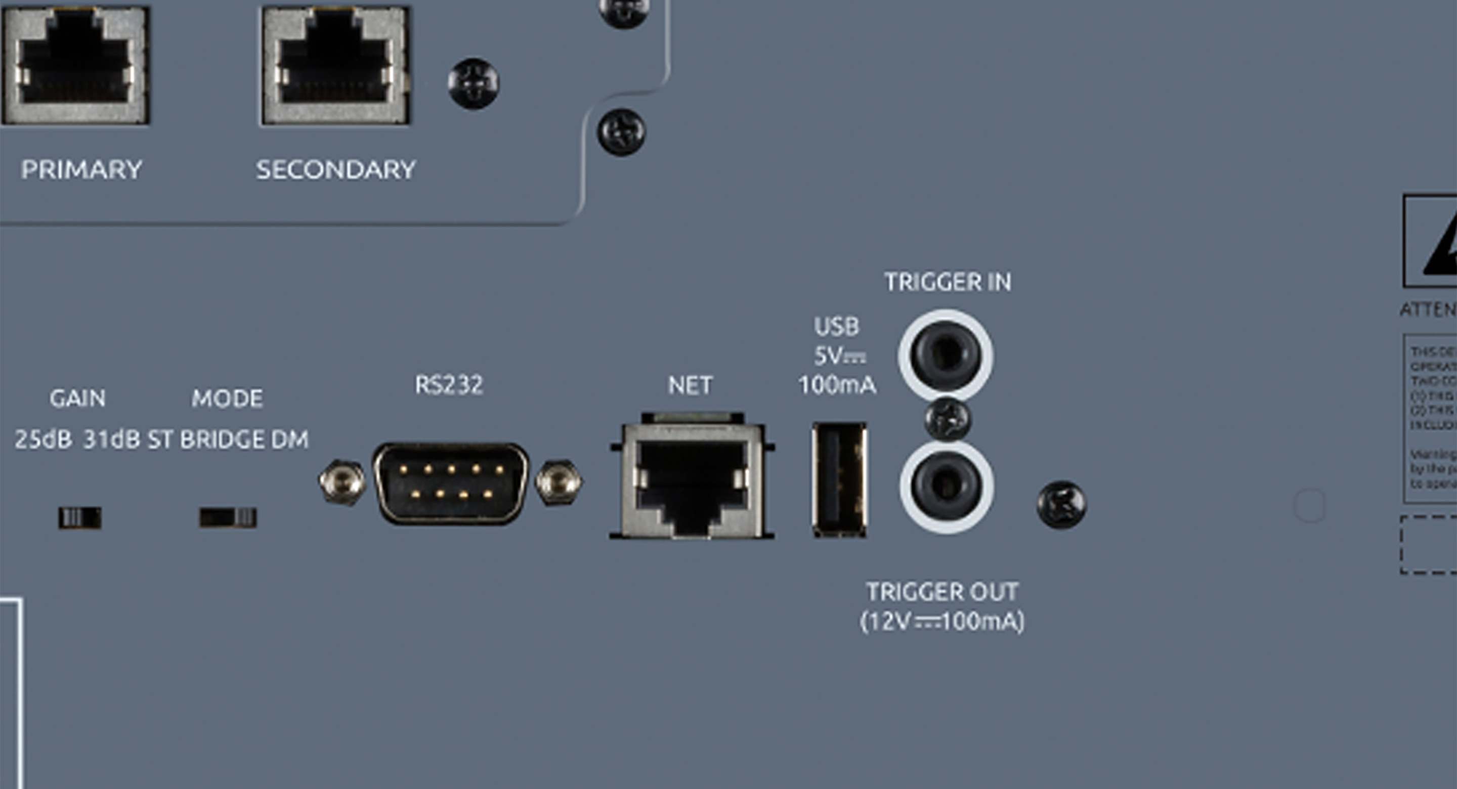 12V Trigger, IP and RS-232 Third-party Control