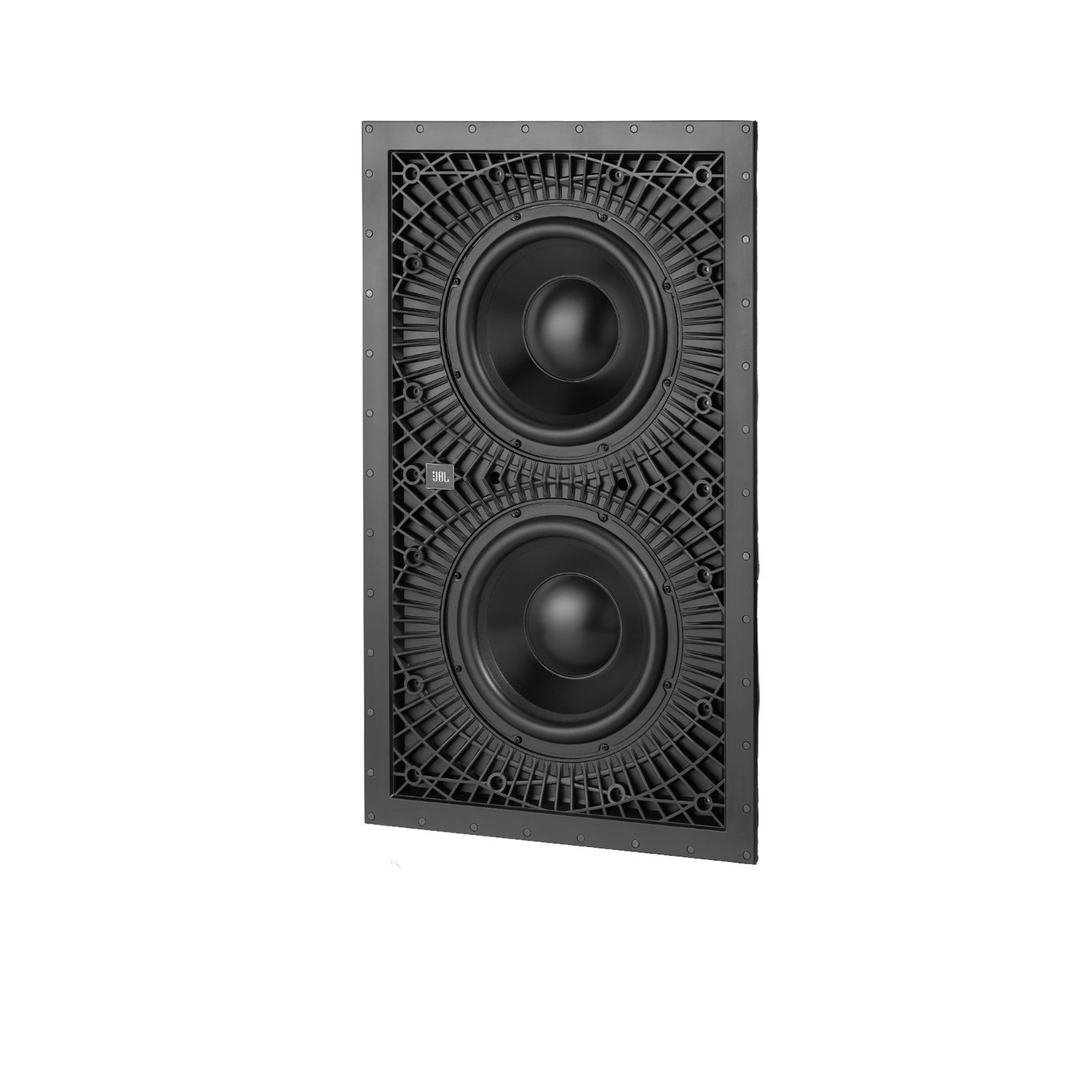 SSW-3 - Black - Dual 10" (250mm) Passive In-Wall Subwoofer - Front