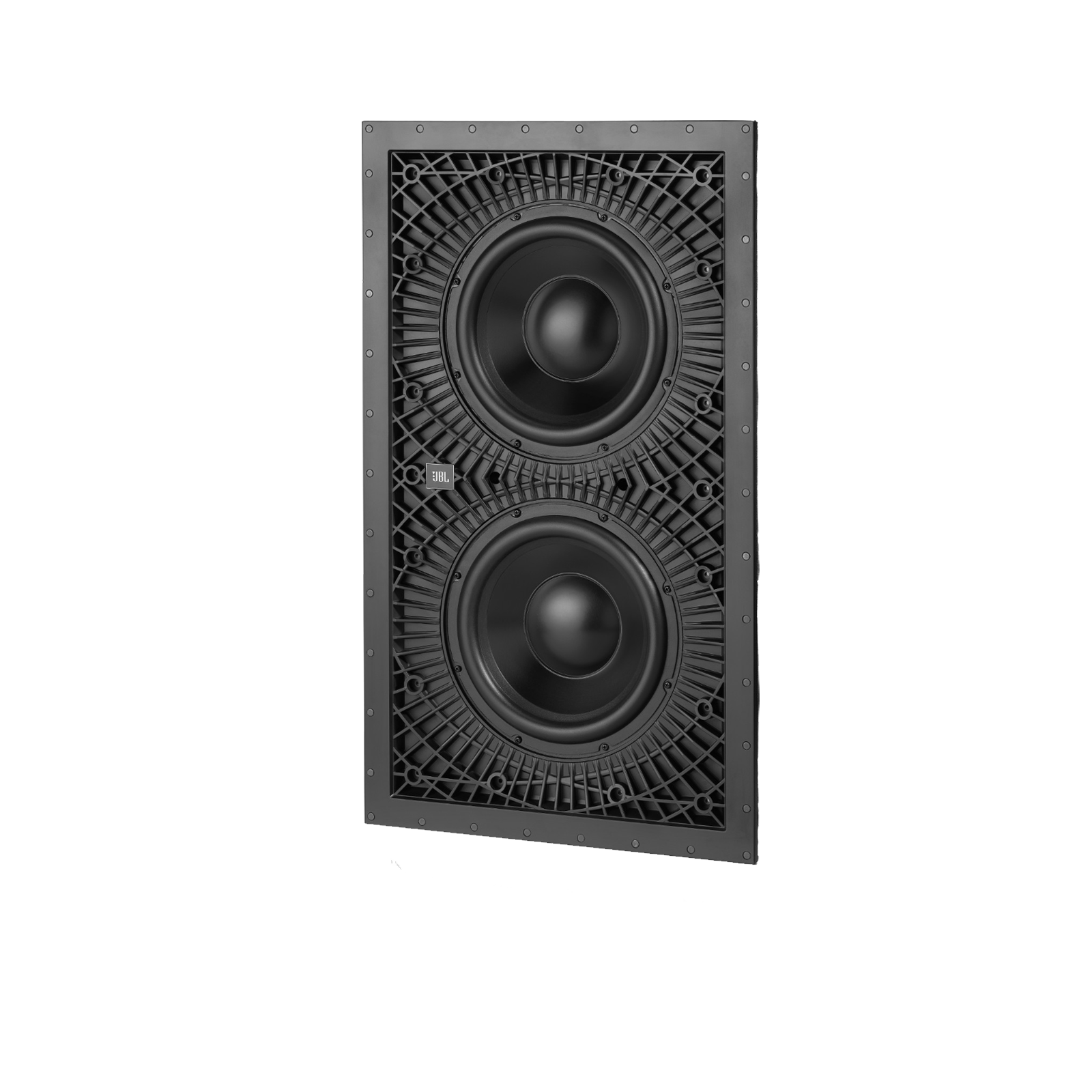 SSW-3 - Black - Dual 10" (250mm) Passive In-Wall Subwoofer - Front