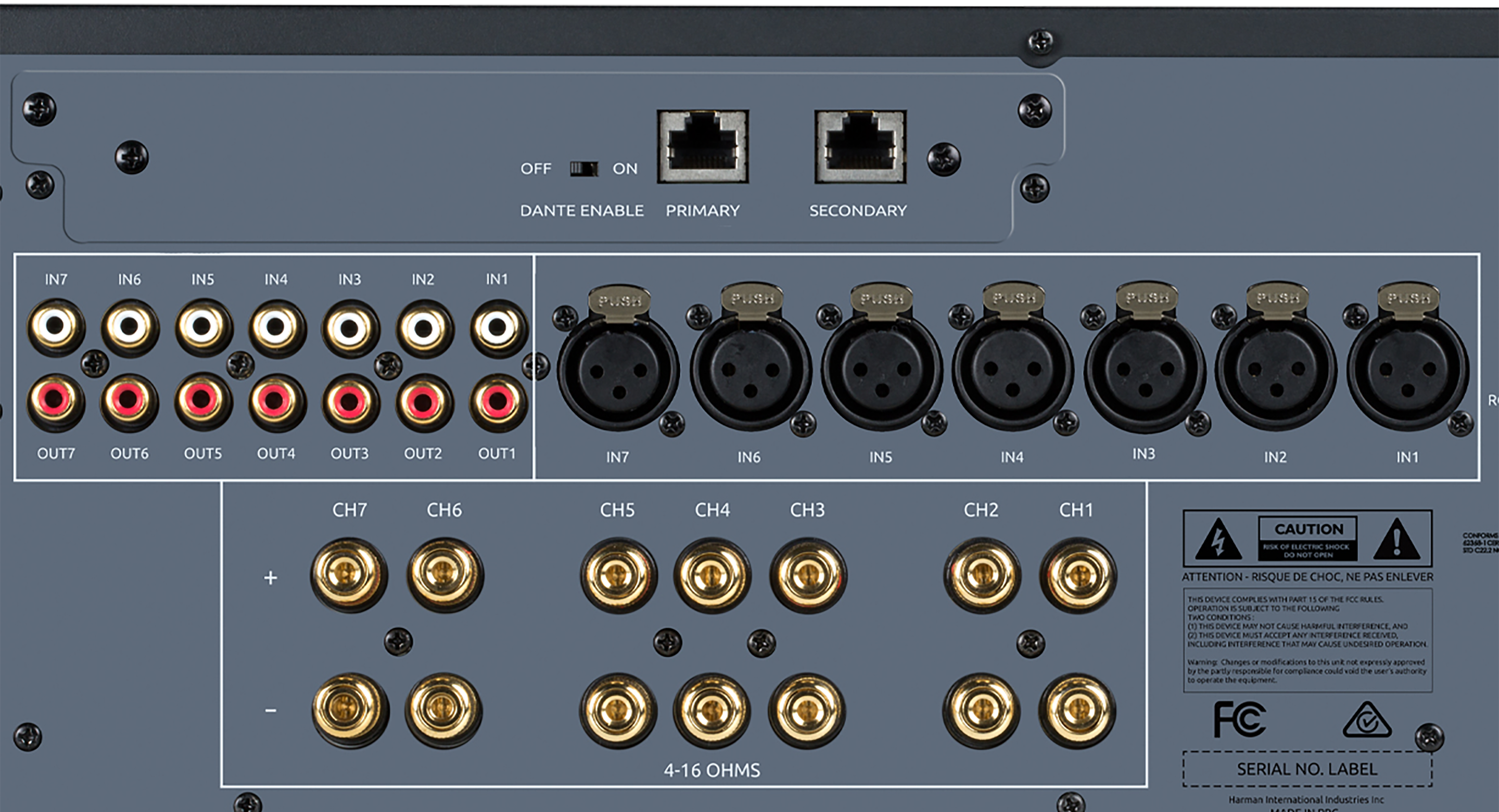 Balanced and Unbalanced Analog Inputs via XLR and RCA Connectors