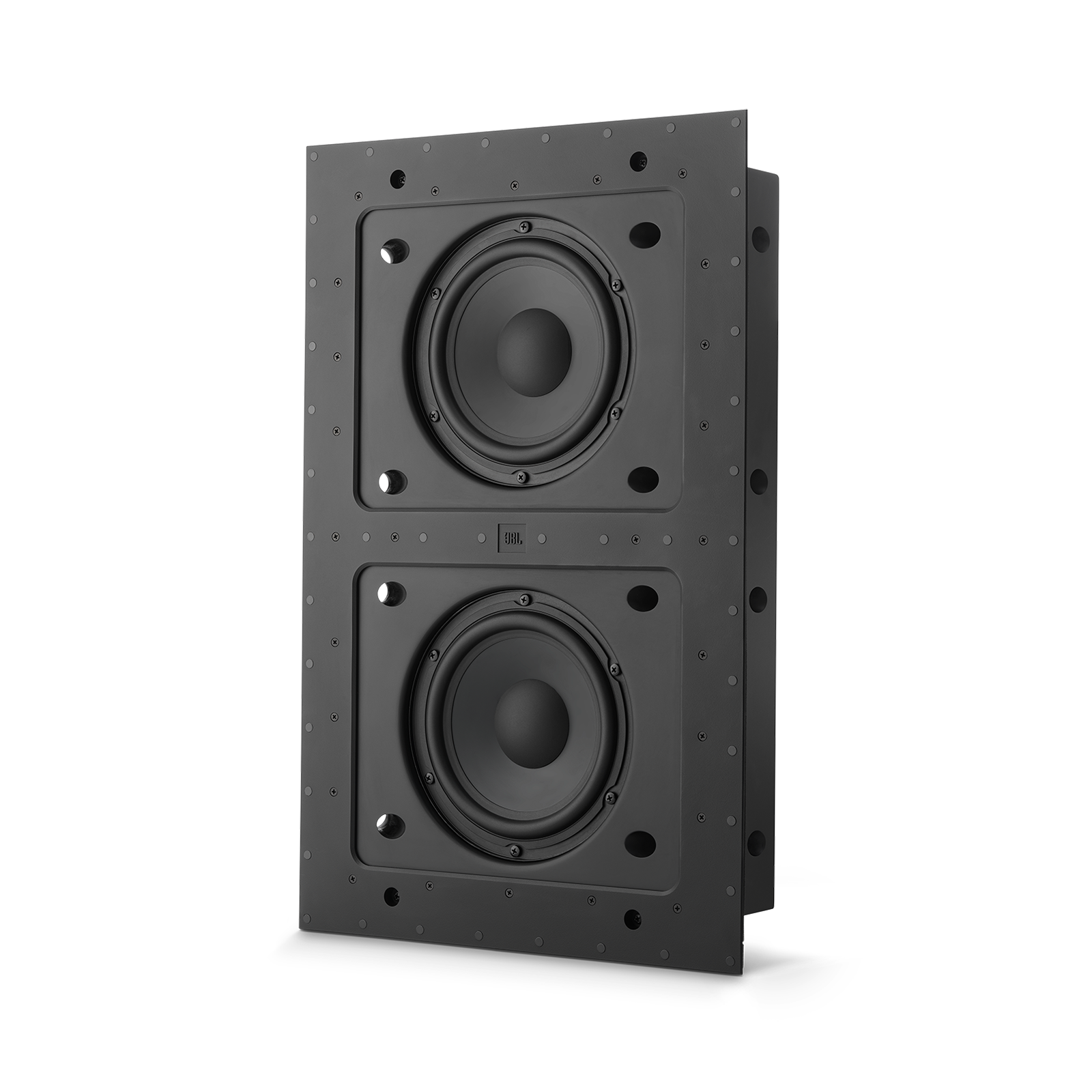 SSW-4 - Black Matte - Dual 8” (200mm) In-wall Passive Subwoofer - Front