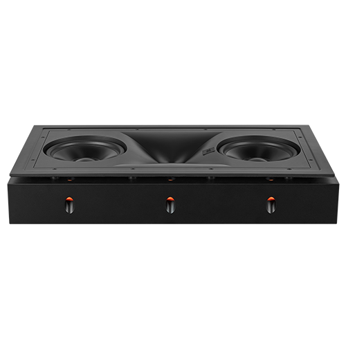 Molded baffle with integrated MDF enclosure and isolation mounting system