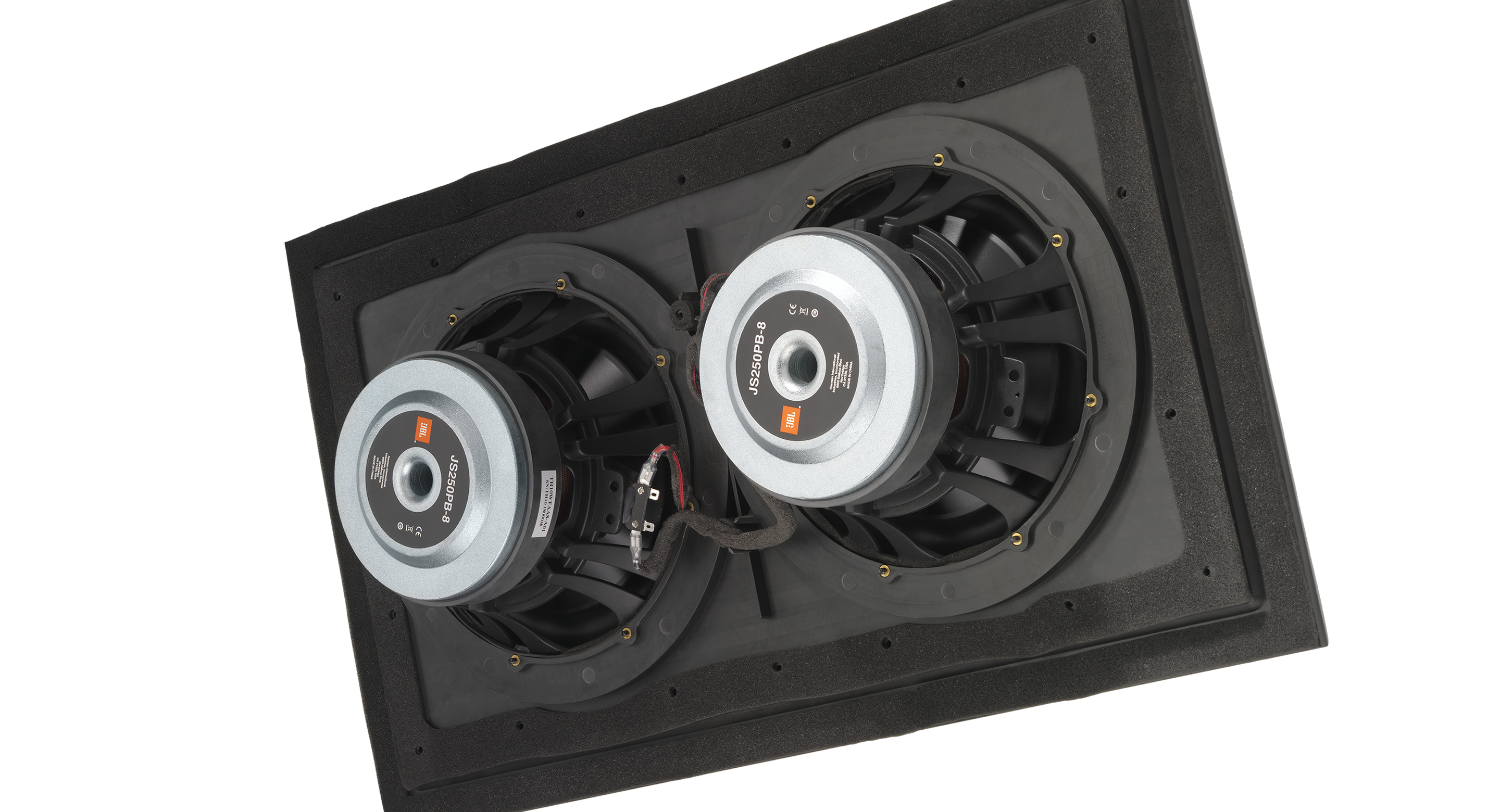 Dual 10" (250mm) Cast-frame, Composite Cone Woofers with 2.5-inch (63mm) Voice Coils