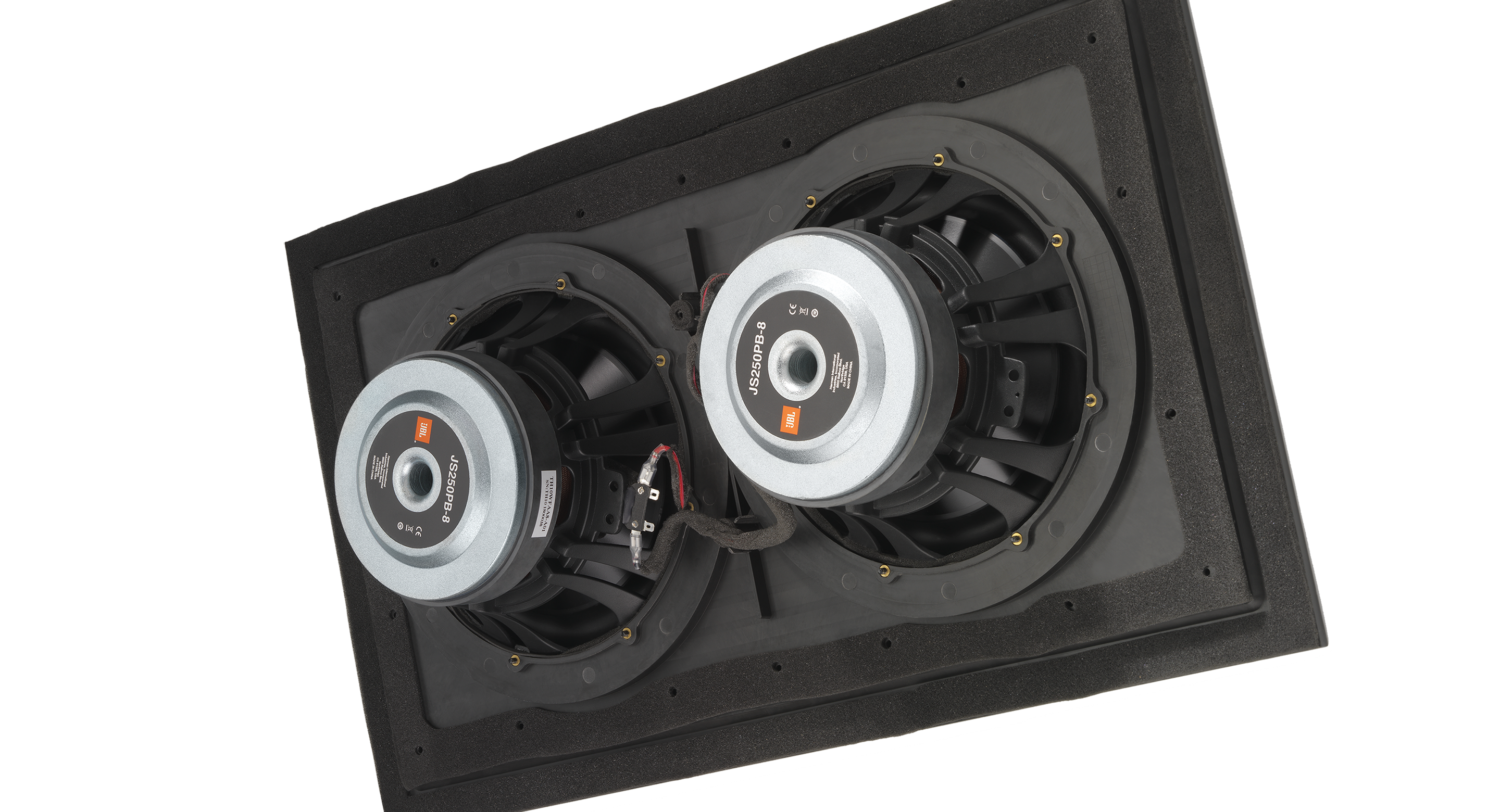 Dual 10" (250mm) Cast-frame, Composite Cone Woofers with 2.5-inch (63mm) Voice Coils