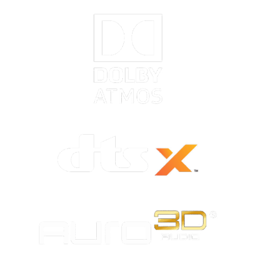 Dolby ATMOS, DTS:X, IMAX Enhanced & Auro-3D Immersive Audio Decoding