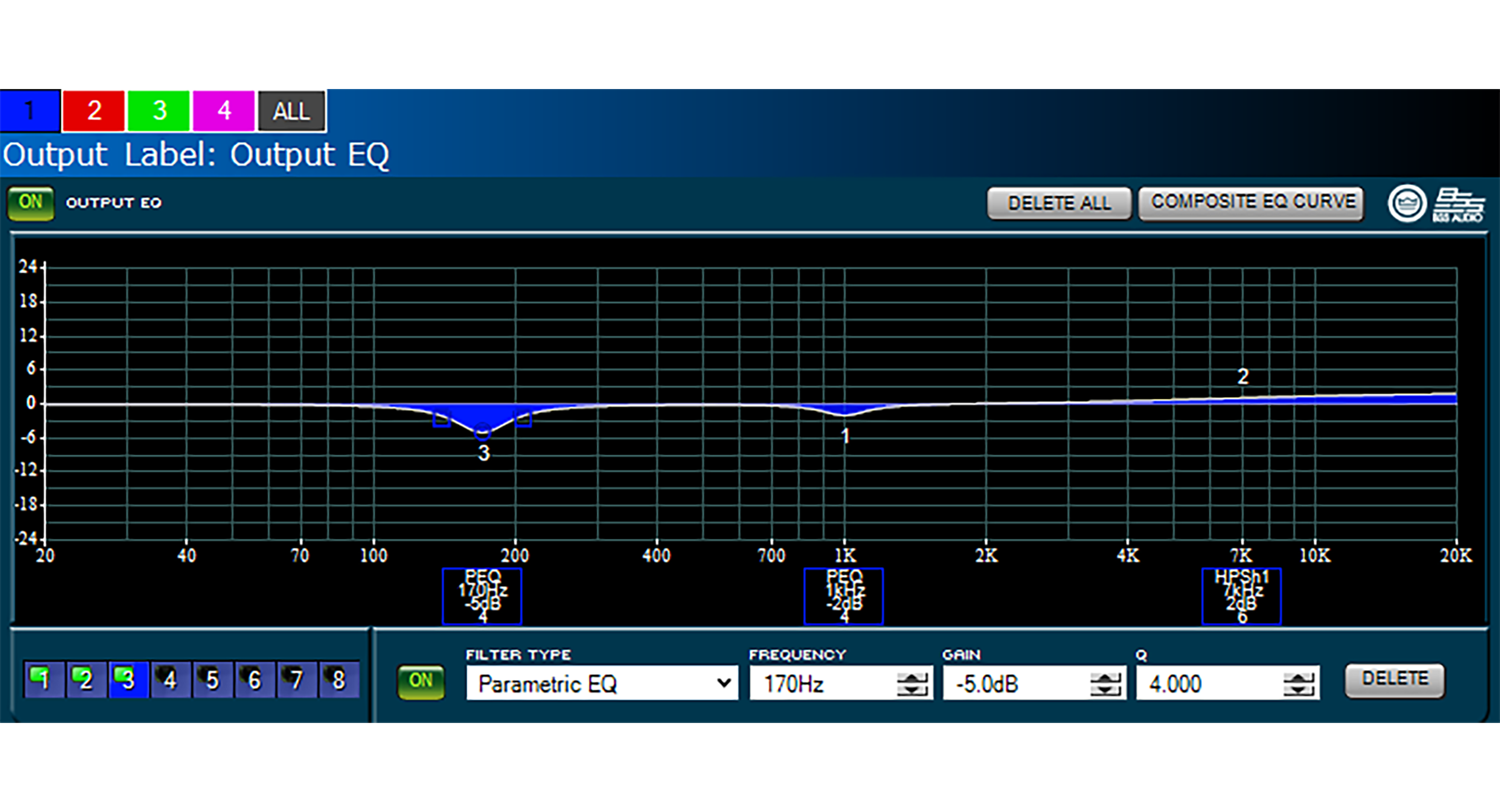 Advanced Digital Signal Processing with Limiters, Delays, and Additional Control