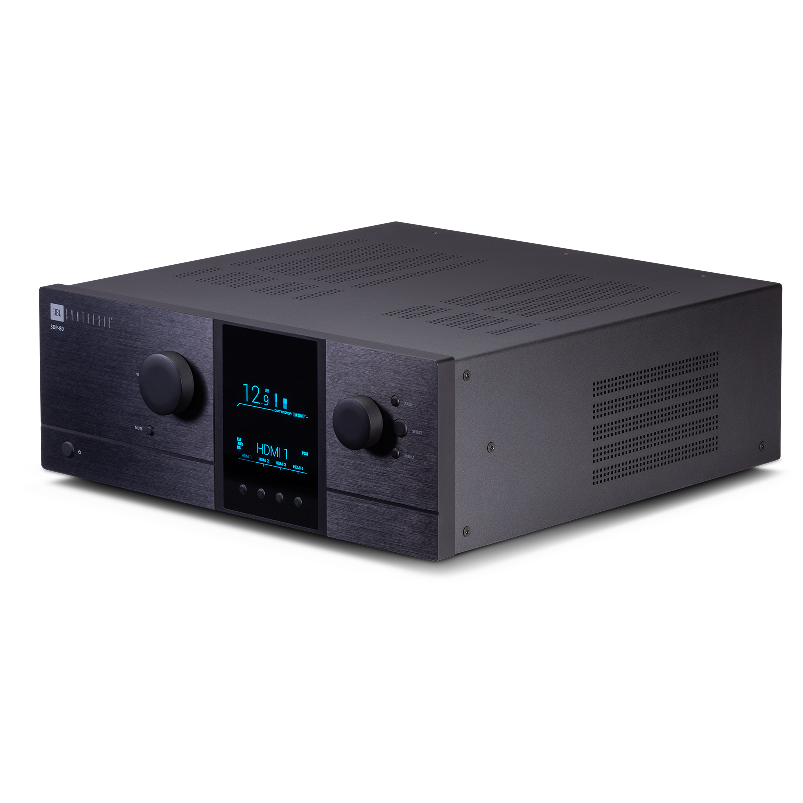 SDP-80 - Black - 36 Channel Immersive Audio Processor - Left