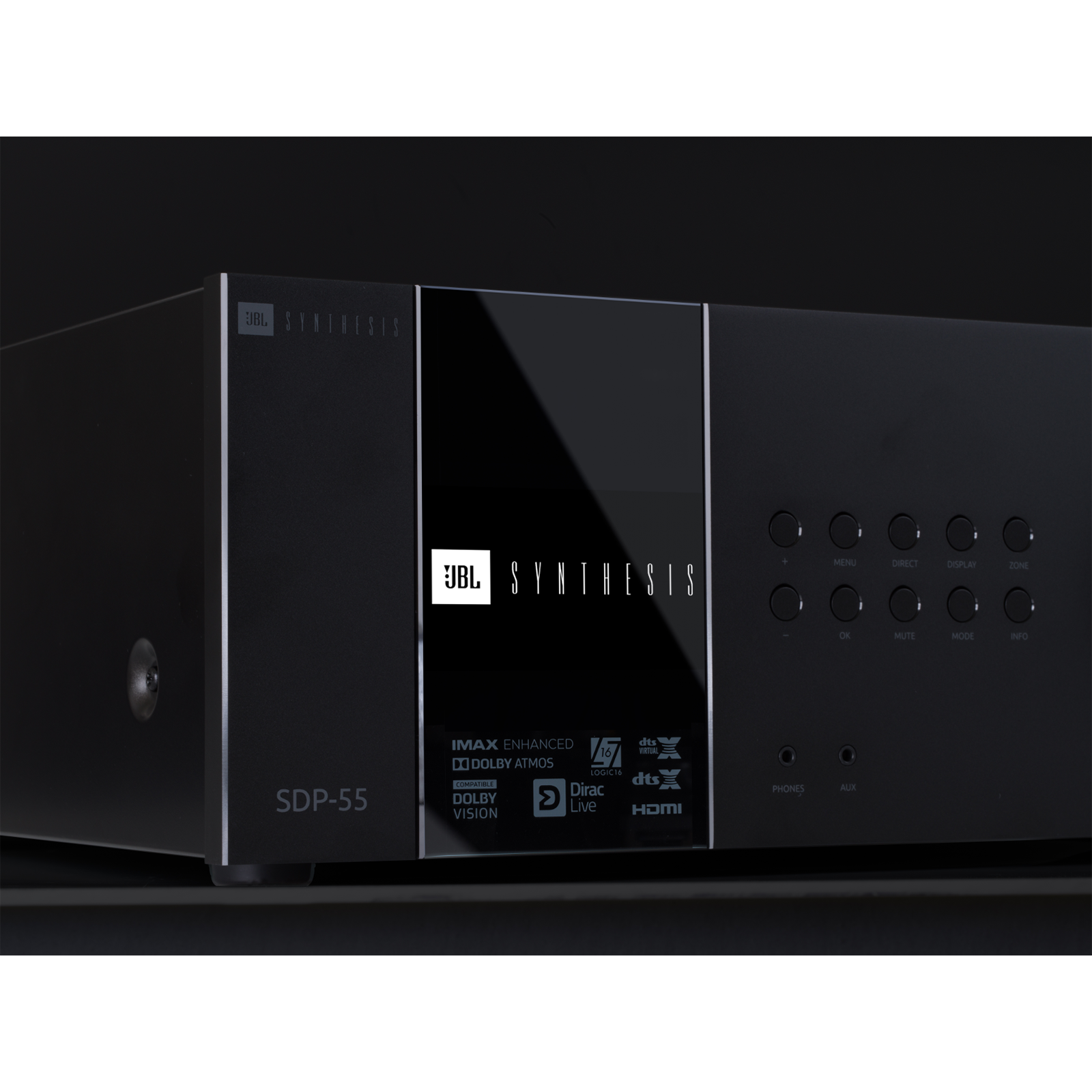 SDP-55 - Black - 16-channel Immersive Surround Sound AV Preamplifier - Detailshot 1