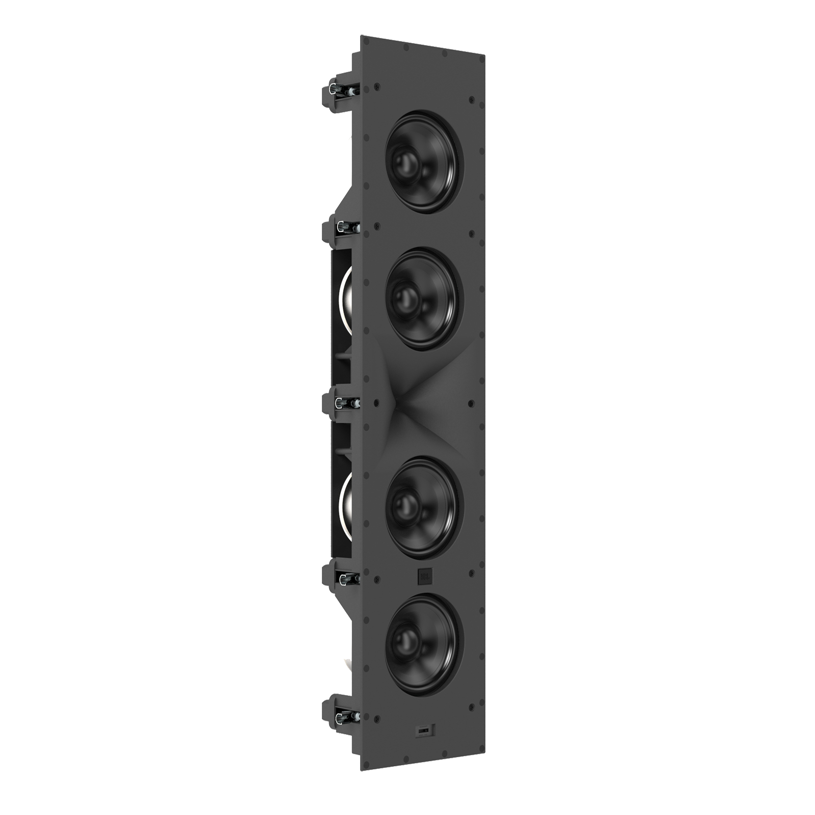 SCL-6 - Black - 2.5-Way Quadruple 5.25-inch (130mm) In-Wall Loudspeaker - Front