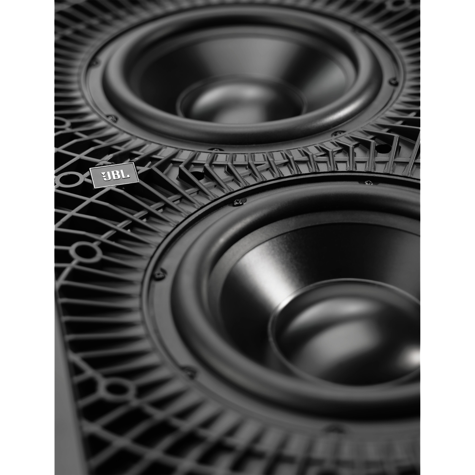 SSW-3 - Black - Dual 10" (250mm) Passive In-Wall Subwoofer - Detailshot 2