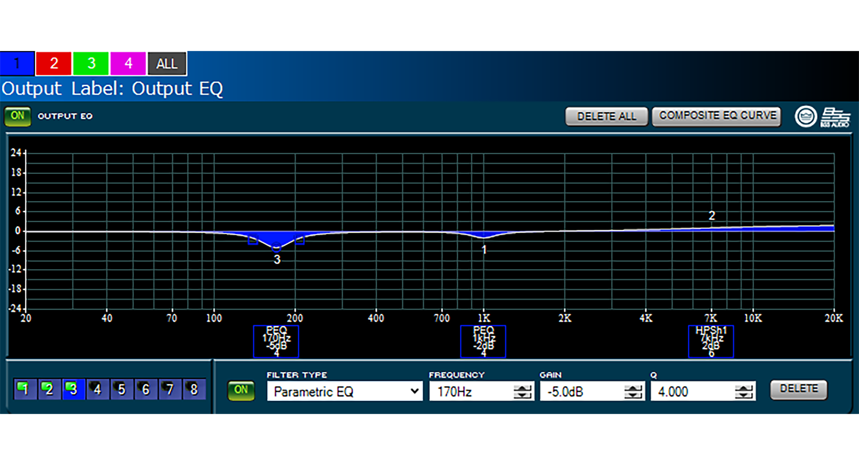 Advanced Digital Signal Processing with Limiters, Delays, and Additional Control