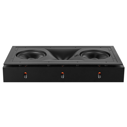 Molded baffle with integrated MDF enclosure and isolation mounting system