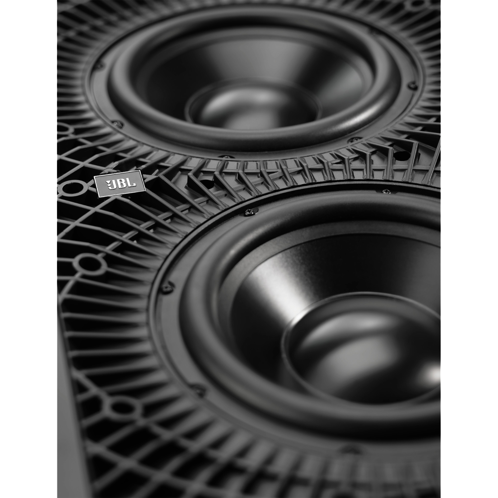 SSW-3 - Black - Dual 10" (250mm) Passive In-Wall Subwoofer - Detailshot 2