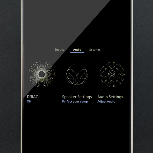 High-resolution display for clear visible status, metadata and setup