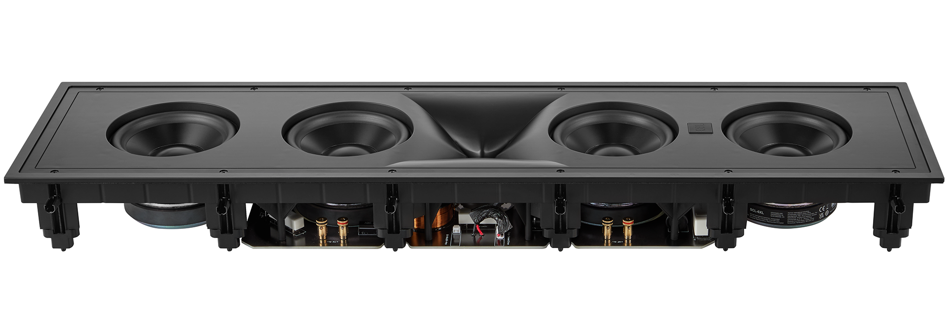 Quadruple 6.5-inch (165mm) Advanced Aluminum Matrix cone, cast-frame woofers
