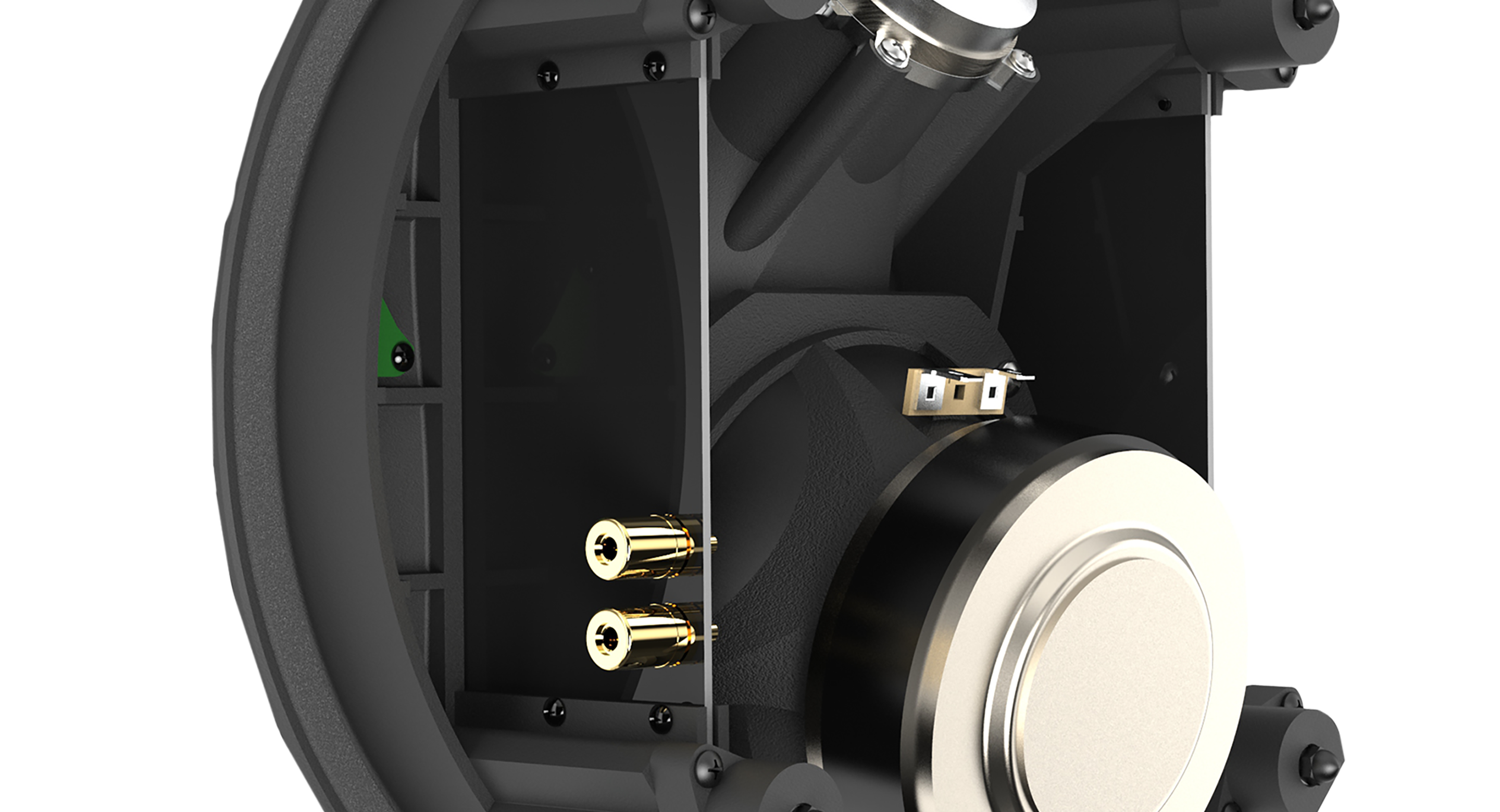 5.25-inch (130mm) Cast-frame, Advanced Aluminum Matrix Cone Woofer