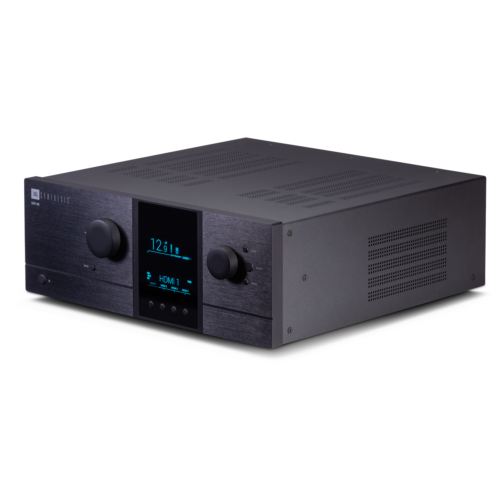 SDP-80 - Black - 36 Channel Immersive Audio Processor - Left